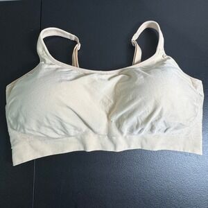 Shapermint Essentials Everyday Comfort Straps Wireless Shaping Bra 4XL‎ Beige